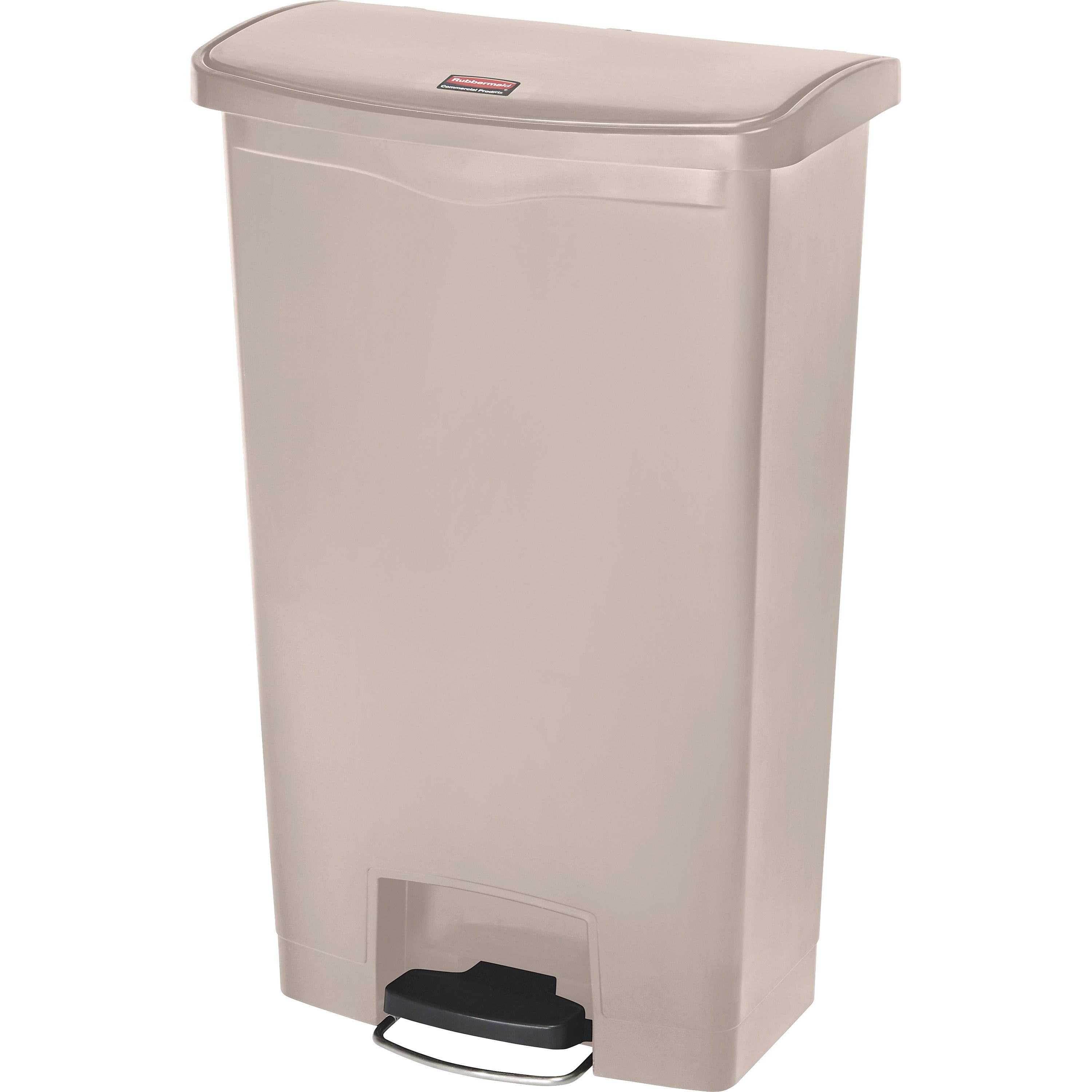 18 gal Capacity - 31.6" Height x 12.2" Width - Resin, Poly, Plastic - Beige - 1 Each