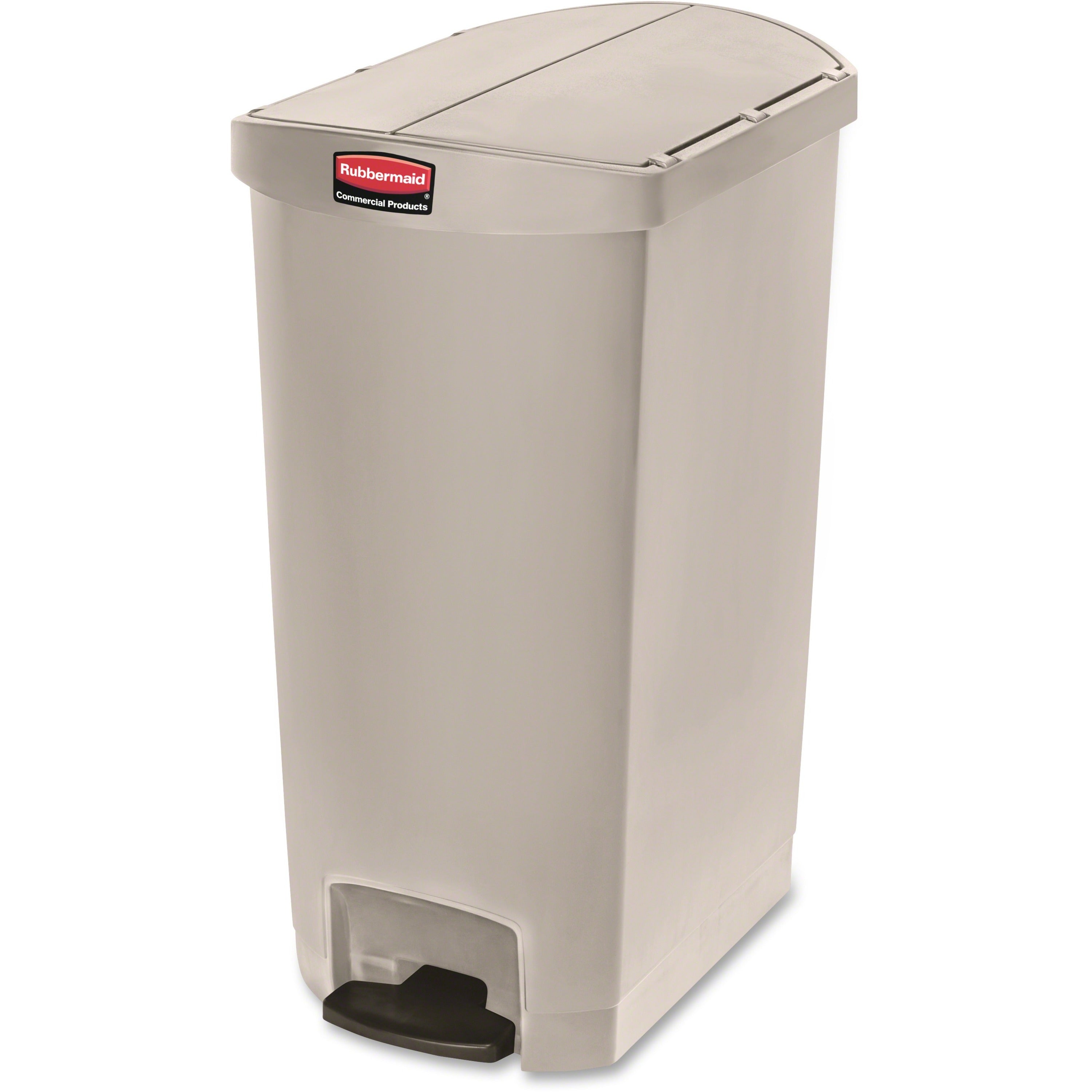 18 gal Capacity - 30.8" Height x 14.7" Width - Resin, Poly, Plastic - Beige - 1 Each