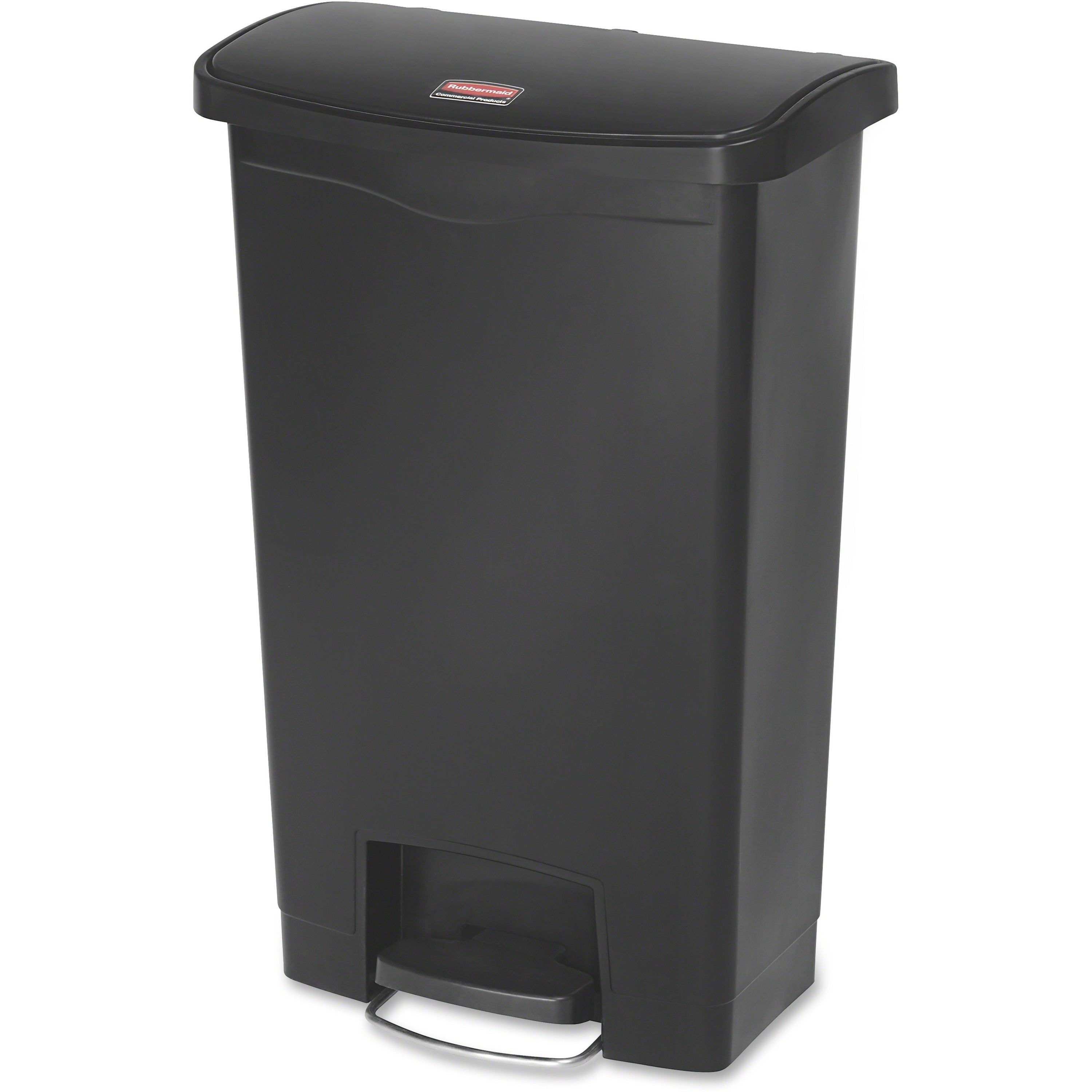 13 gal Capacity - 28.3" Height x 11.5" Width - Resin, Plastic, Poly - Black - 1 Each