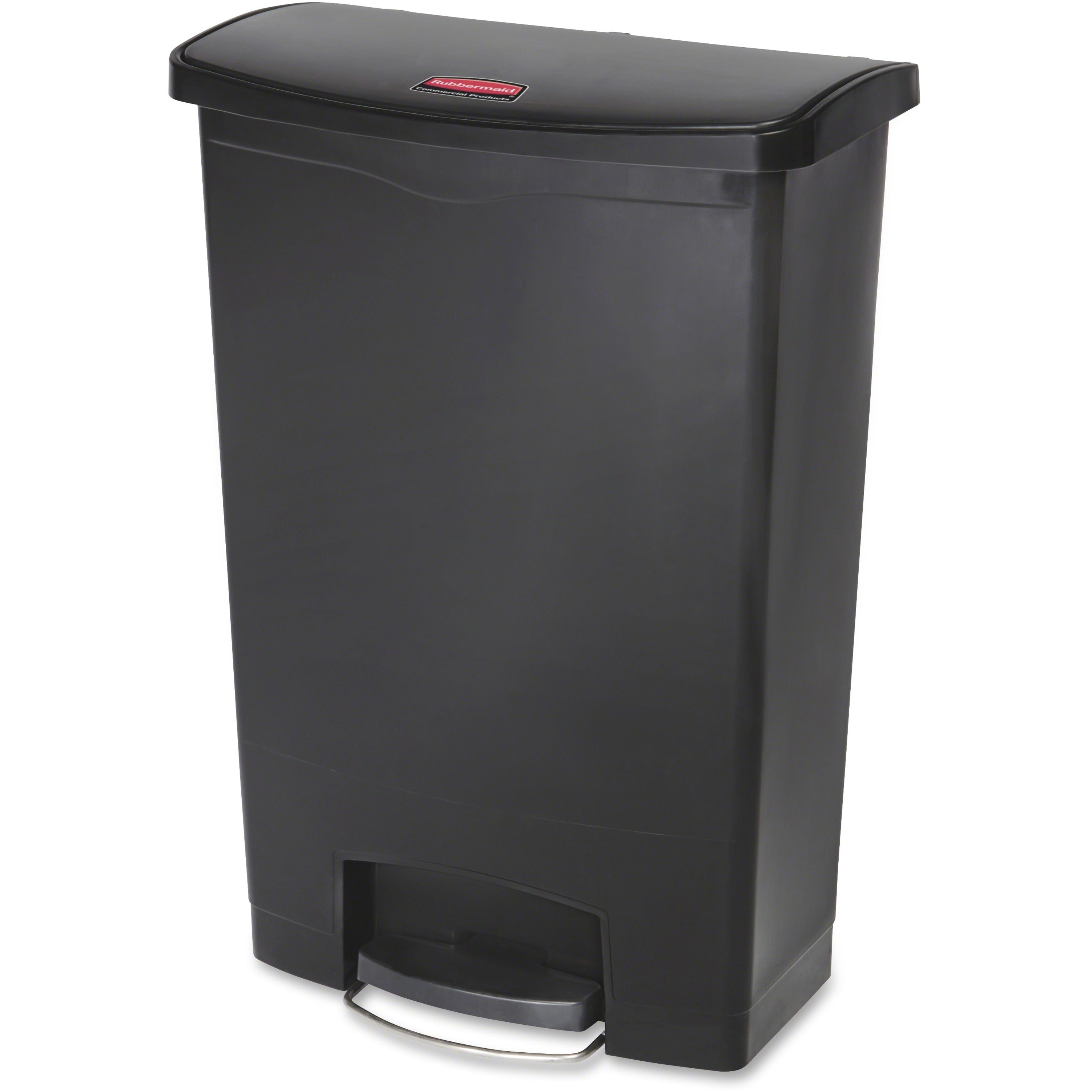 24 gal Capacity - 32.5" Height x 13.9" Width - Resin, Poly, Plastic - Black - 1 Each