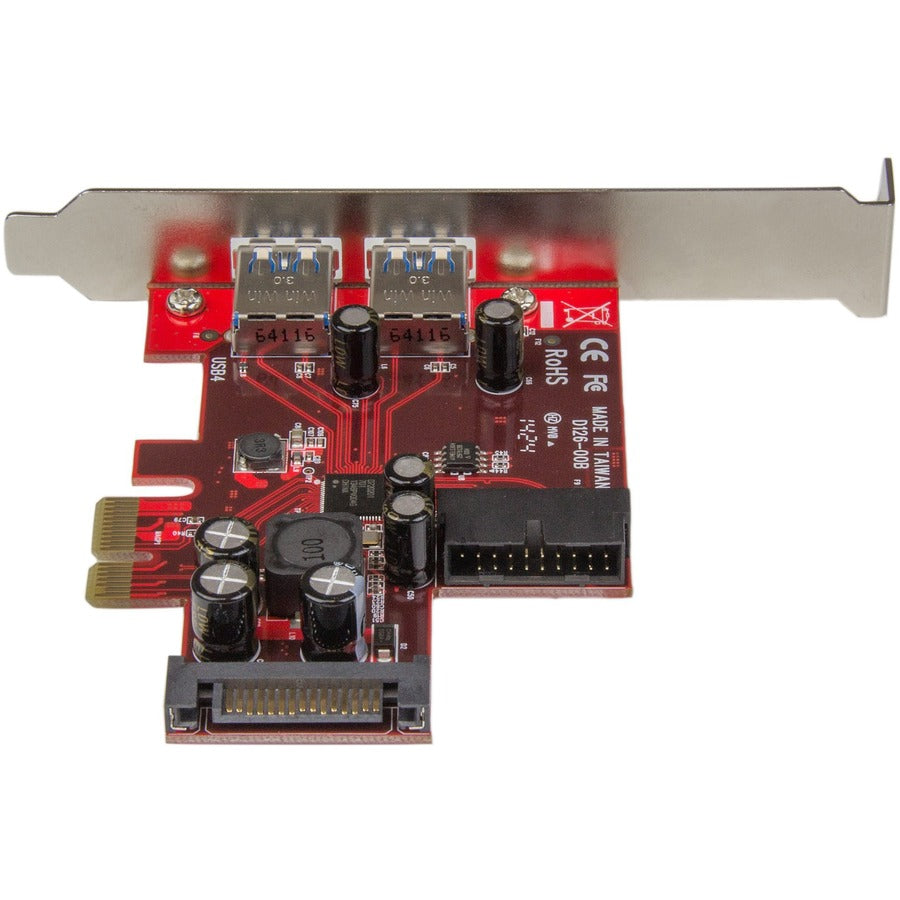 StarTech.com 4-port PCI Express USB 3.0 Card - 2 External, 2 Internal - SATA Power