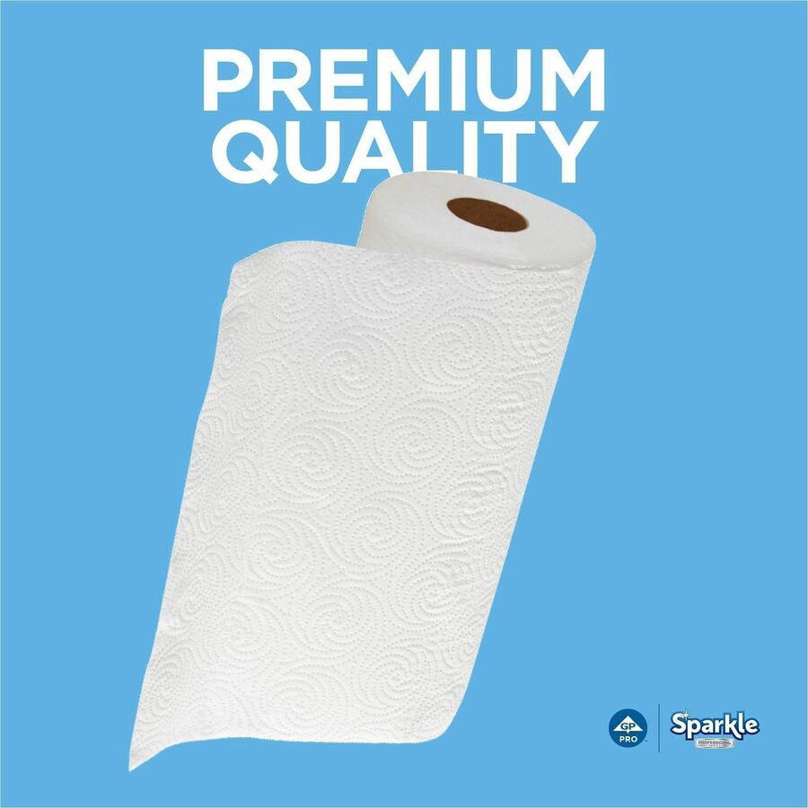 2 Ply - 8.80" Width x 11" Length - 85 Sheets/Roll - White - 15 / Carton