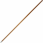 Genuine Joe Wood Handle with Threaded Metal Tip - Natural - Metal, Wood - 1 Each
