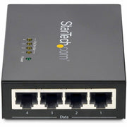 StarTech.com 4 Port Gigabit Midspan - PoE+ Injector - 802.3at and 802.3af