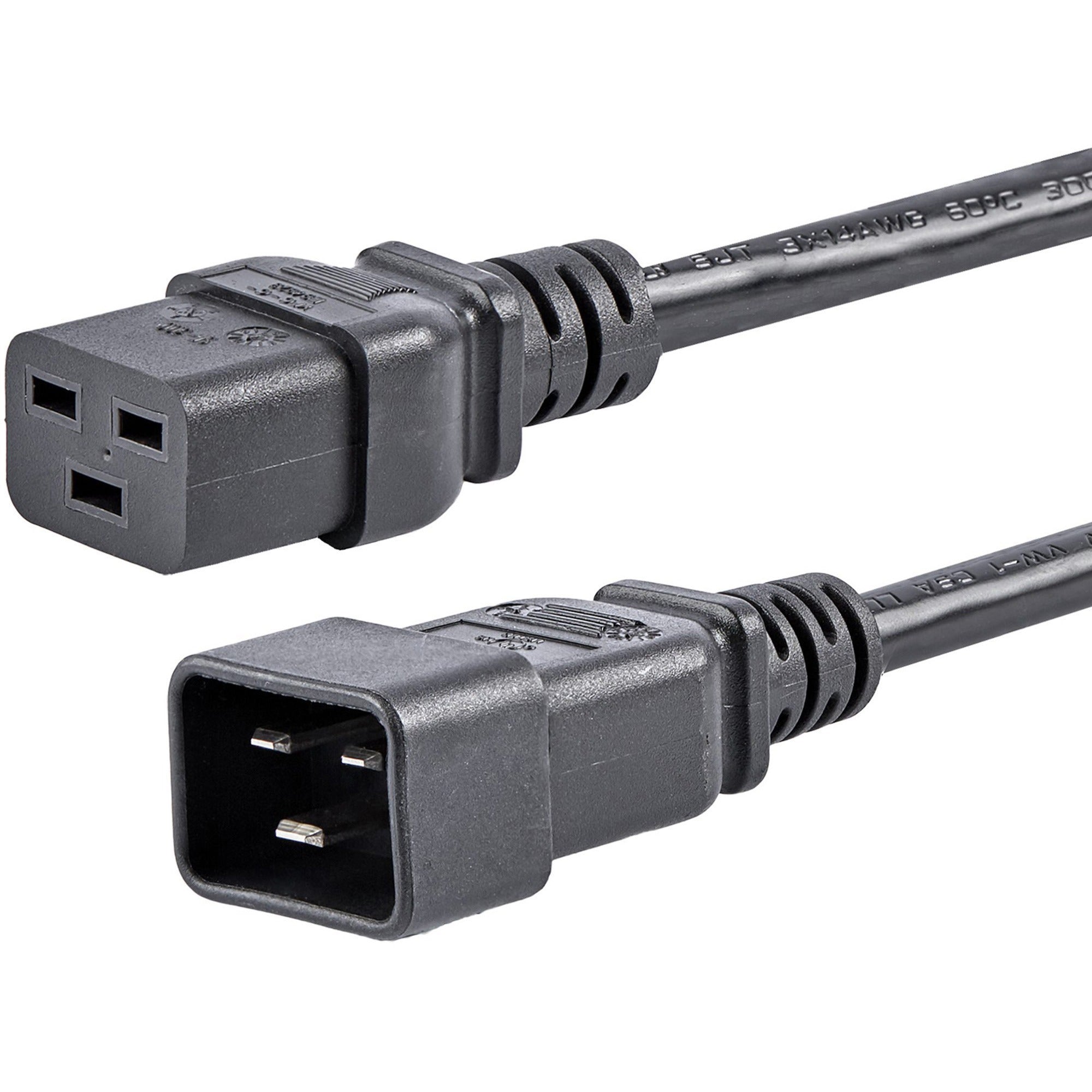 StarTech.com Computer Power Cord - C19 to C20, 14 AWG, 6 ft