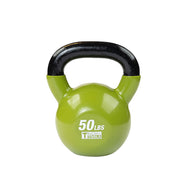Vinyl Coated Kettlebell, 50Lb Olive