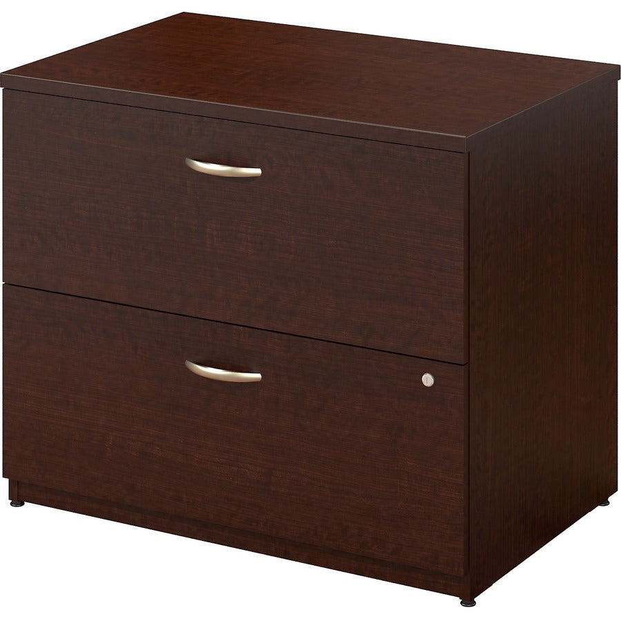 Bush Business Furniture Series C 36W 2 Drawer Lateral File in Mocha Cherry