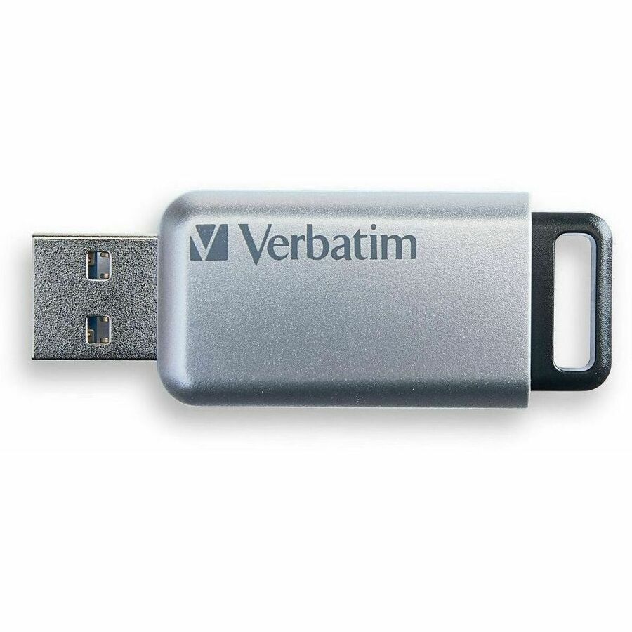 Verbatim Store 'n' Go Secure Pro USB 3.0 Drive - 64 GB - USB 3.0 - Silver - 256-bit AES - Lifetime Warranty - 1 Each - TAA Compliant