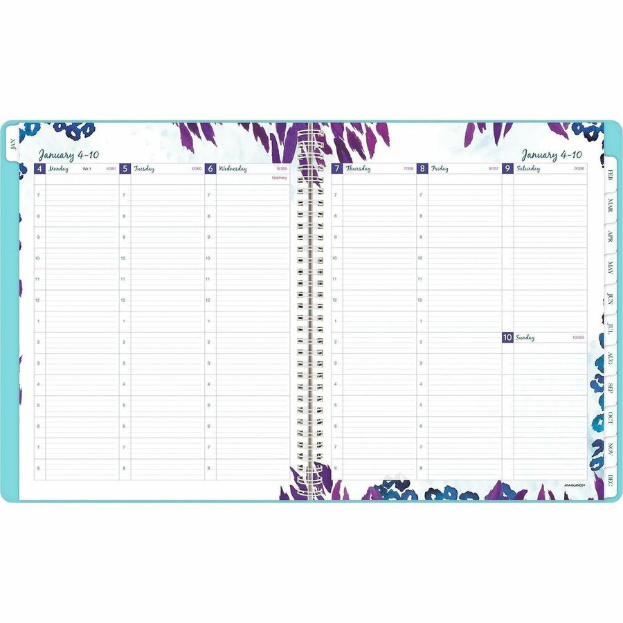 At-A-Glance Wild Washes Weekly Monthly Appointment Book Planner, Teal, Large