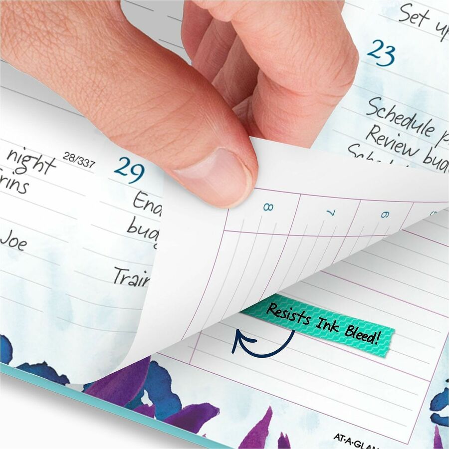 At-A-Glance Wild Washes Weekly Monthly Appointment Book Planner, Teal, Large