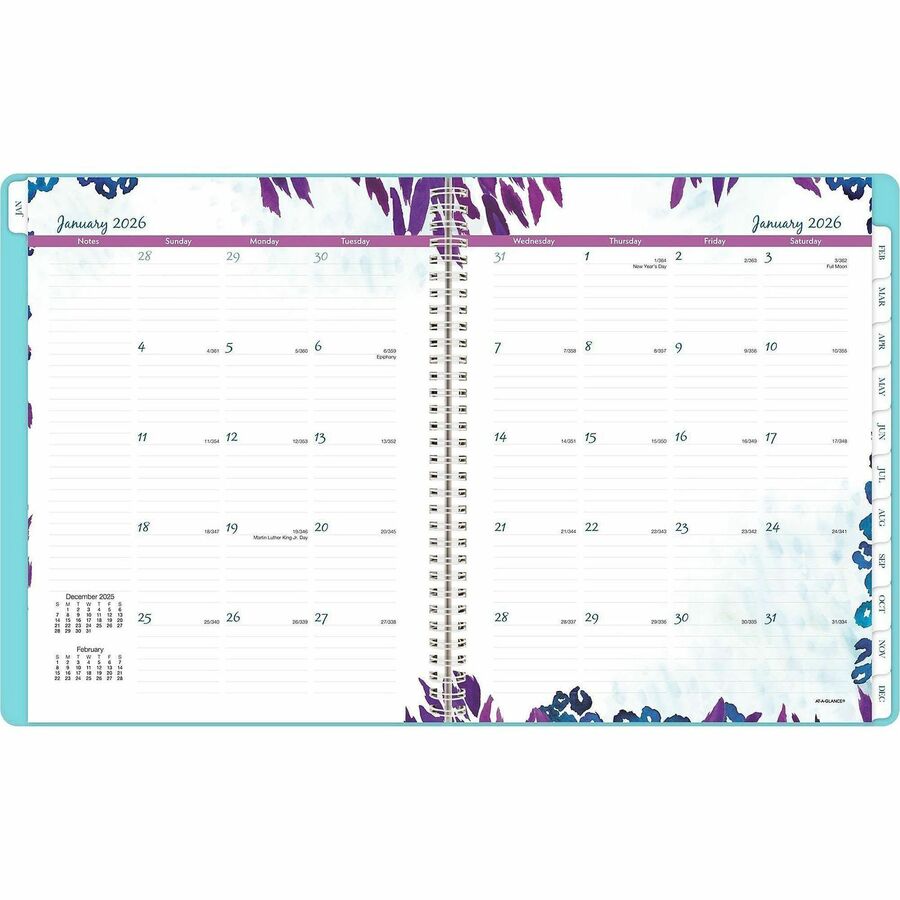 At-A-Glance Wild Washes Weekly Monthly Appointment Book Planner, Teal, Large