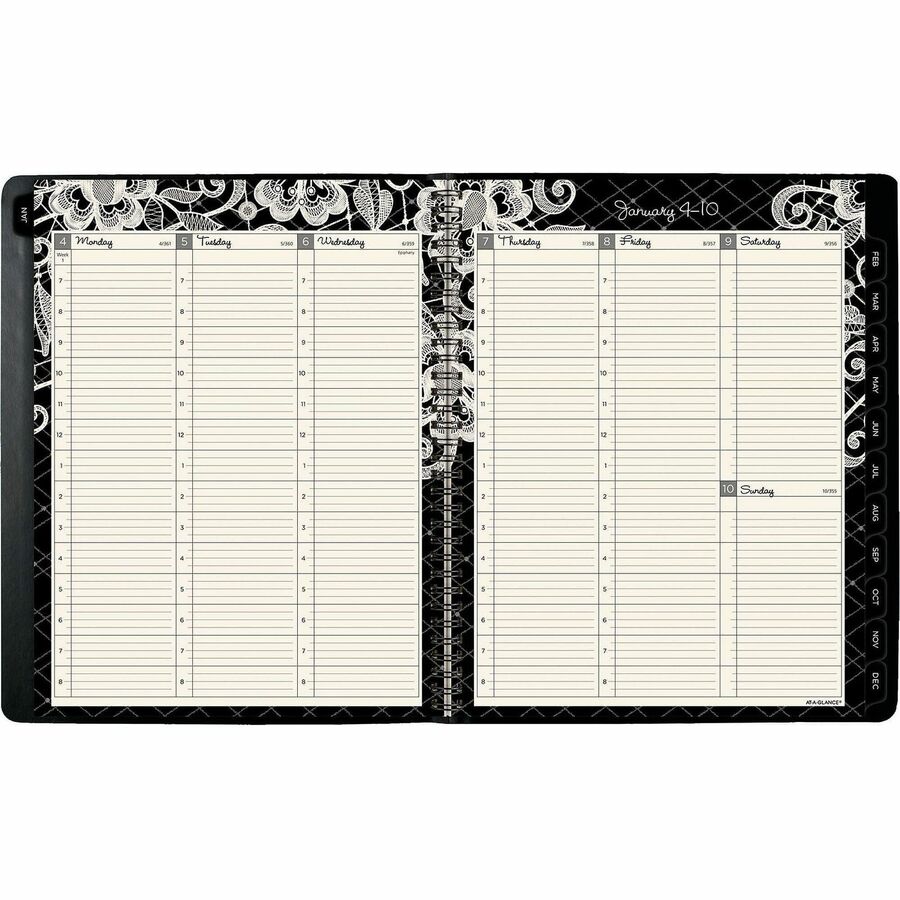 At-A-Glance Lacey Weekly Monthly Appointment Book Planner, Large, 8 1/2" x 11"