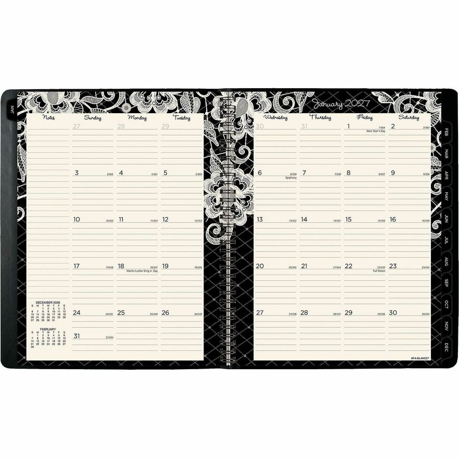 At-A-Glance Lacey Weekly Monthly Appointment Book Planner, Large, 8 1/2" x 11"