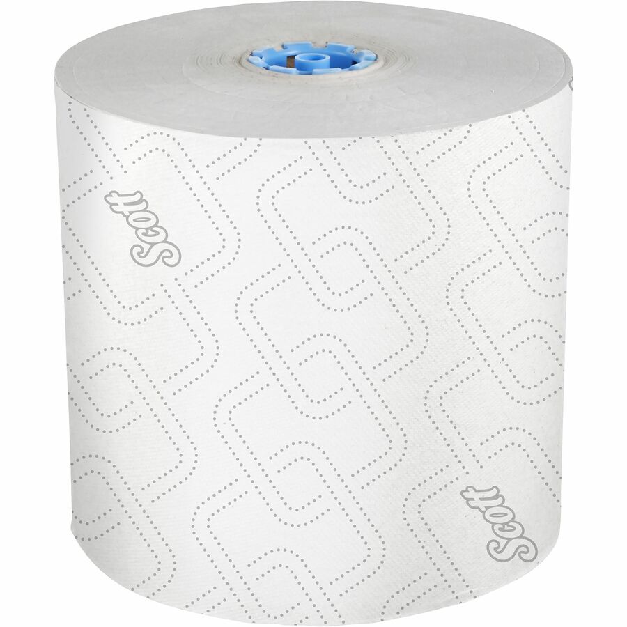 Scott Pro High-Capacity Hard Roll Towels with Elevated Design and Absorbency Pockets - 7.50" Width x 1150 ft Length - White, Blue - 6 / Carton