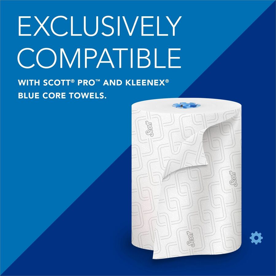 Scott Pro Automatic Hard Roll Towel Dispenser - Touchless Dispenser - 16.4" Height x 12.7" Width x 9.2" Depth - White - Touch-free - 1 Each