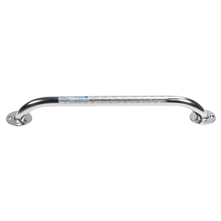 Chrome Knurled Grab Bar, 18", Multi, 1 Quantity per Box, 3 Boxes per Case