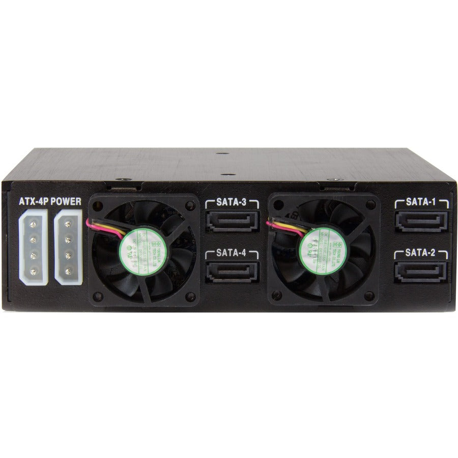 StarTech.com Drive Enclosure for 5.25" SATA/600, Serial Attached SCSI (SAS) - Serial ATA/600 Host Interface Internal - Black