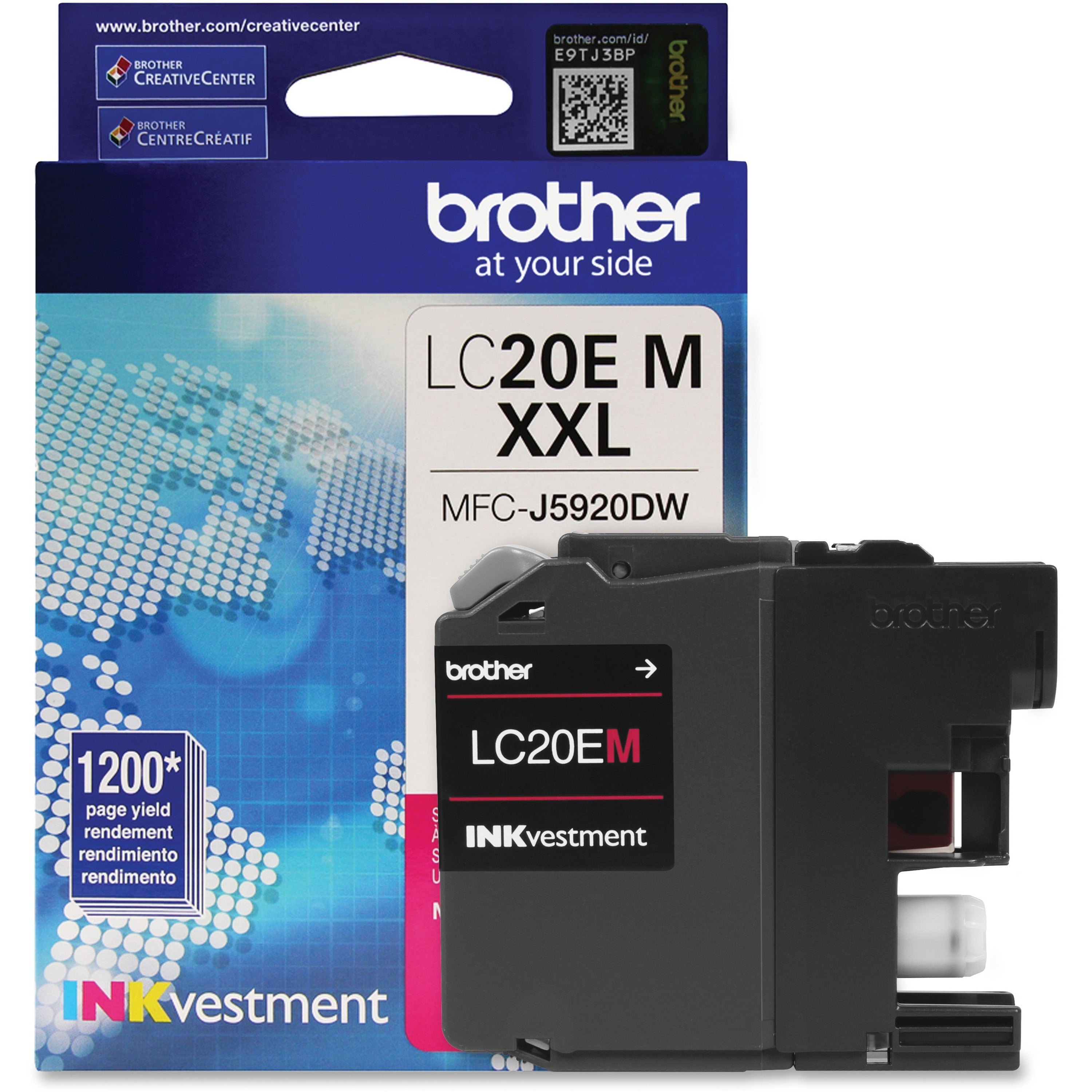 Brother LC-20EM Inkjet Ink Cartridge - Magenta - 1 Each