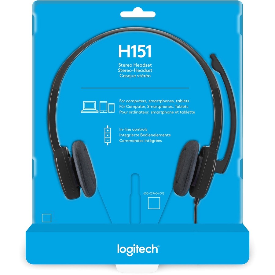 Stereo - Mini-phone (3.5mm) - Wired - 22 Ohm - 20 Hz to 20 kHz - Over-the-head - Binaural - Supra-aural - 5.90 ft Cable - Noise Canceling - Black
