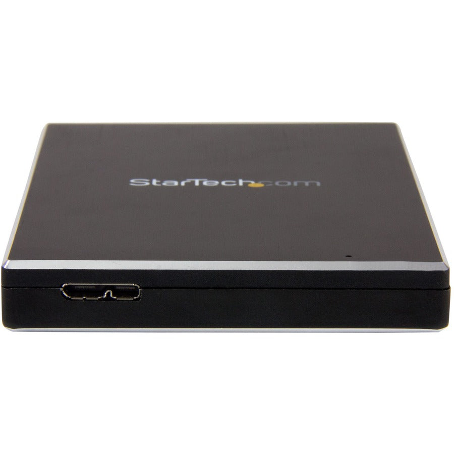 StarTech.com Drive Enclosure SATA/600 - USB 3.1 Micro-B Host Interface - UASP Support External - Black - TAA Compliant