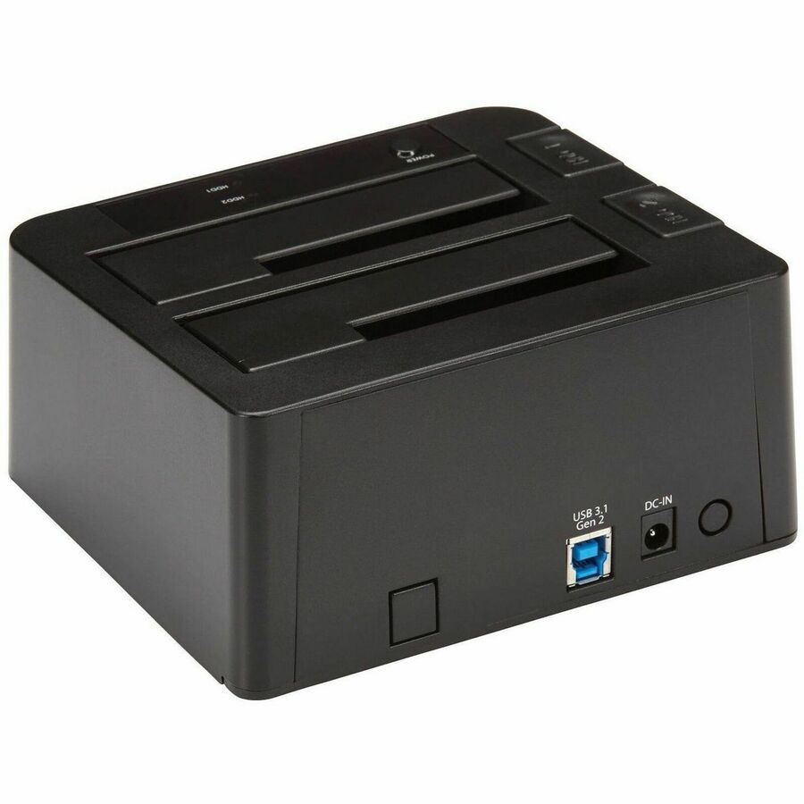 StarTech.com Drive Dock SATA/600 - USB 3.1 Type B Host Interface - UASP Support External - Black - 2 x HDD Supported - 2 x SSD Supported - 2 x Total Bay - 2 x 2.5"/3.5" Bay - Plastic