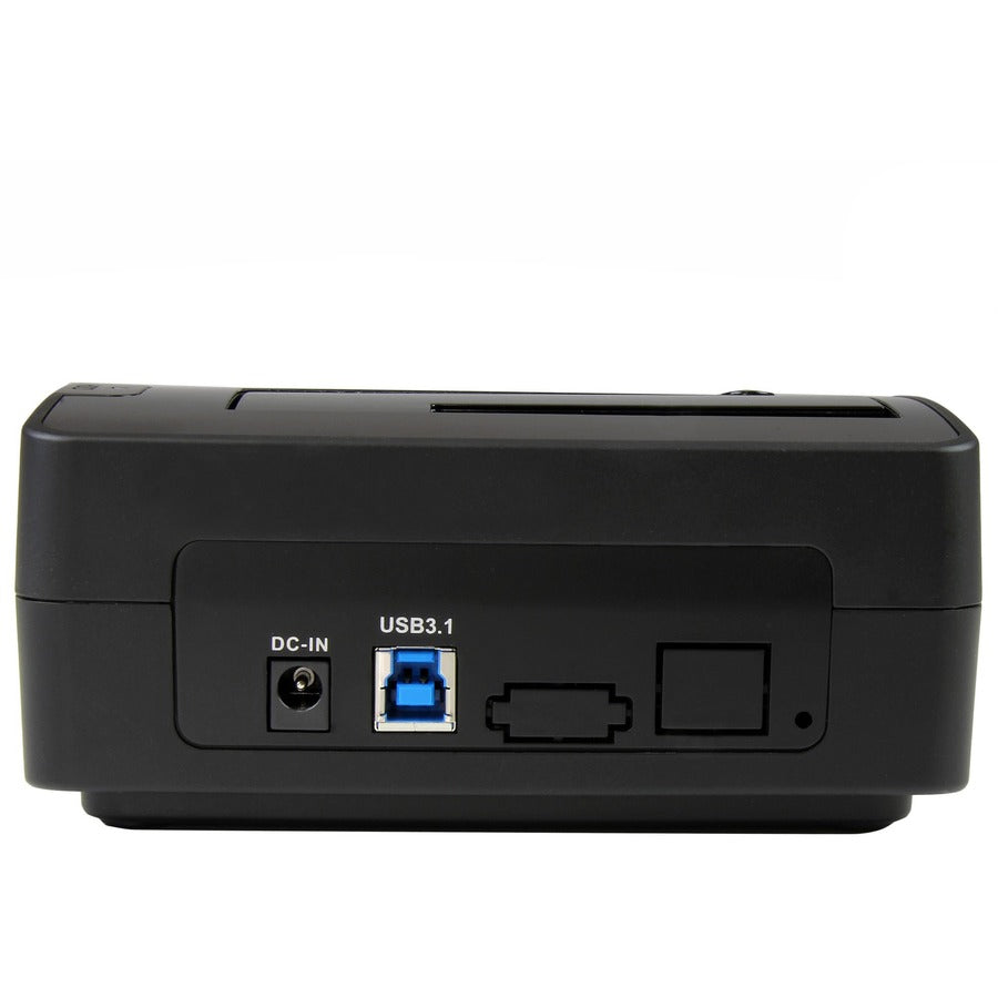 StarTech.com Drive Dock SATA/600 - USB 3.1 Type B Host Interface - UASP Support External - Black - 1 x Total Bay - 1 x 2.5"/3.5" Bay - Plastic