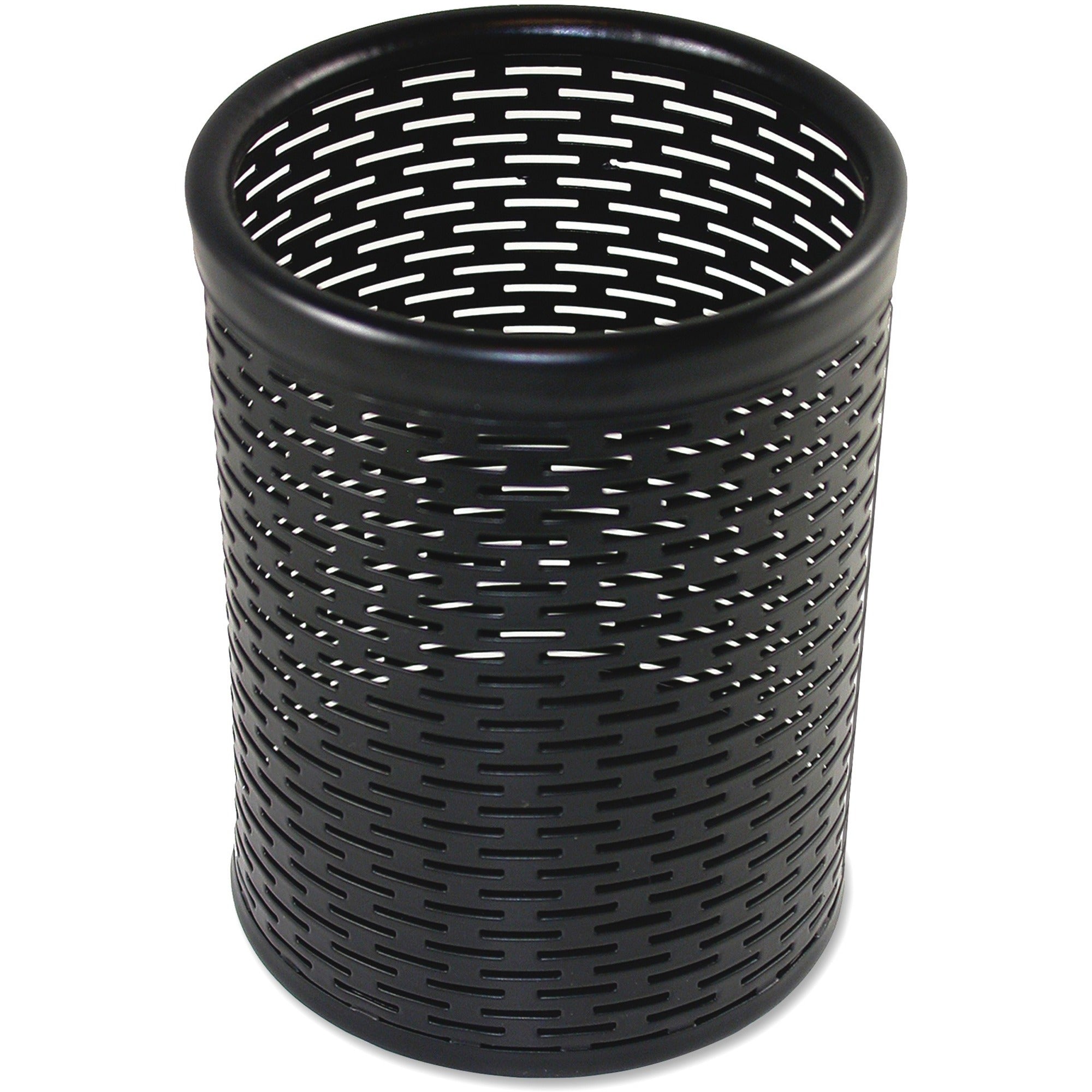 4.5" Height x 3.5" Width x 3.5" Depth - Metal - Black - Heavy Duty, Scratch Resistant, Wear Resistant, Reinforced, Rounded Edges, Durable - 1 Each
