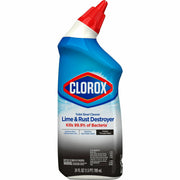 Clorox Toilet Bowl Cleaner Lime & Rust Destroyer, Bleach-Free, Disinfectant, Deodorizer, 24 fl oz Bottle, 1 Each