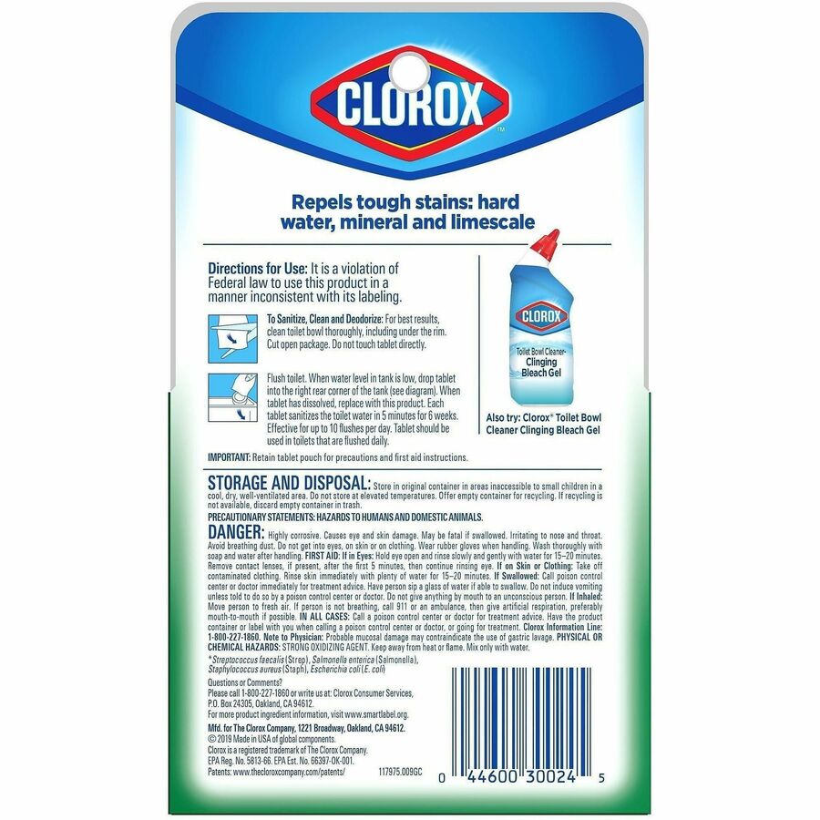 Clorox Ultra Clean Toilet Tablets Bleach