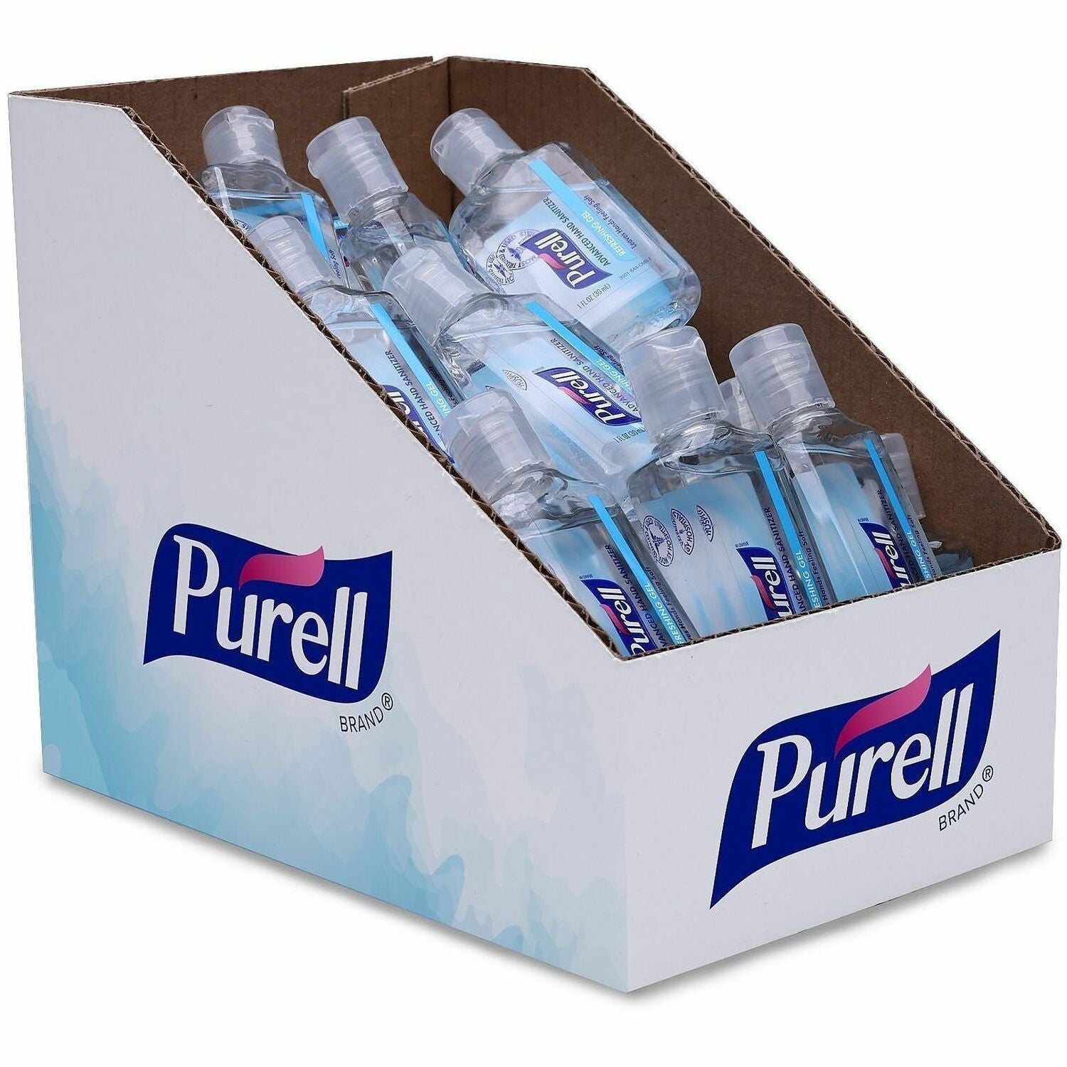 PURELL&reg; Hand Sanitizer Gel - 1 fl oz - Kill Germs - Hand, Skin - Clear - 36 / Carton