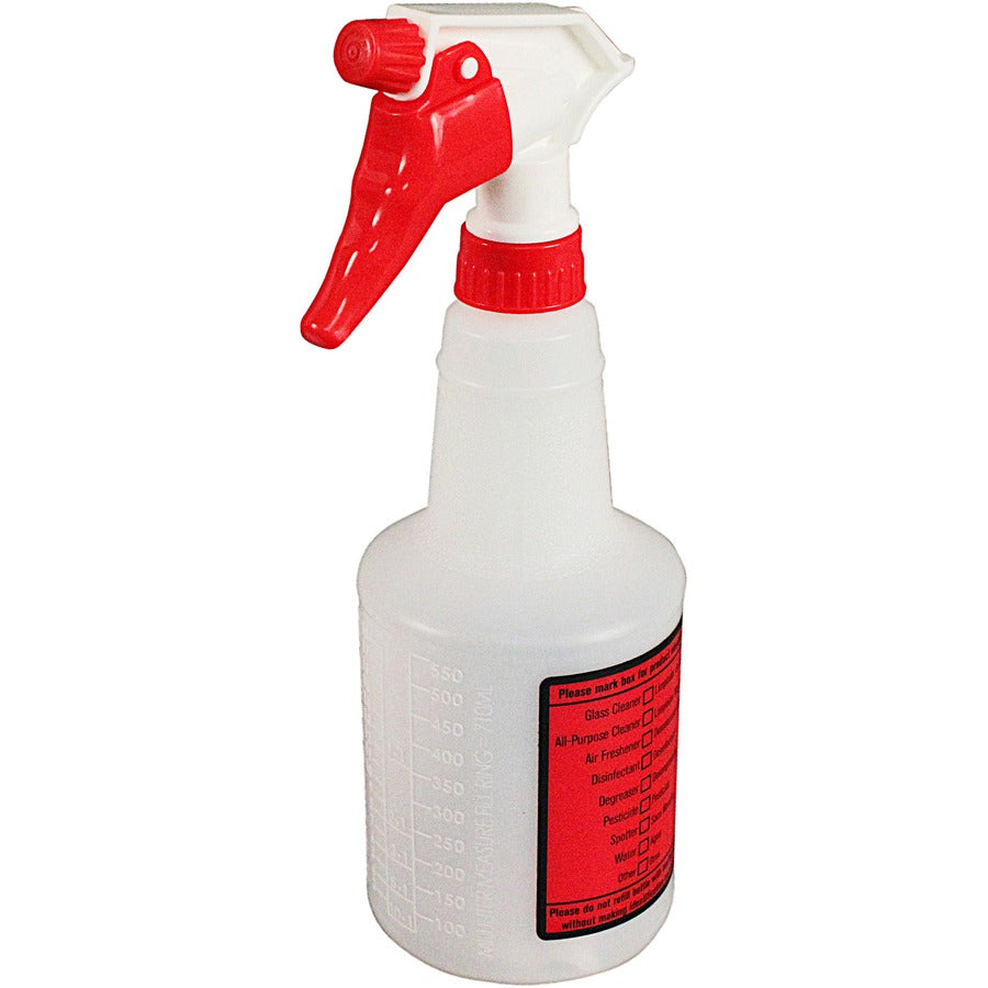 Spray Alert Spray Bottle - Leak Proof - 10.6" Height x 4.5" Width - White - 3 / Pack