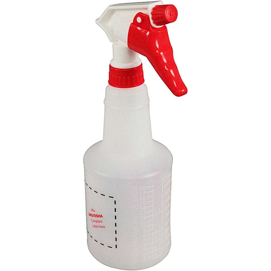 Spray Alert Spray Bottle - Leak Proof - 10.6" Height x 4.5" Width - White - 3 / Pack