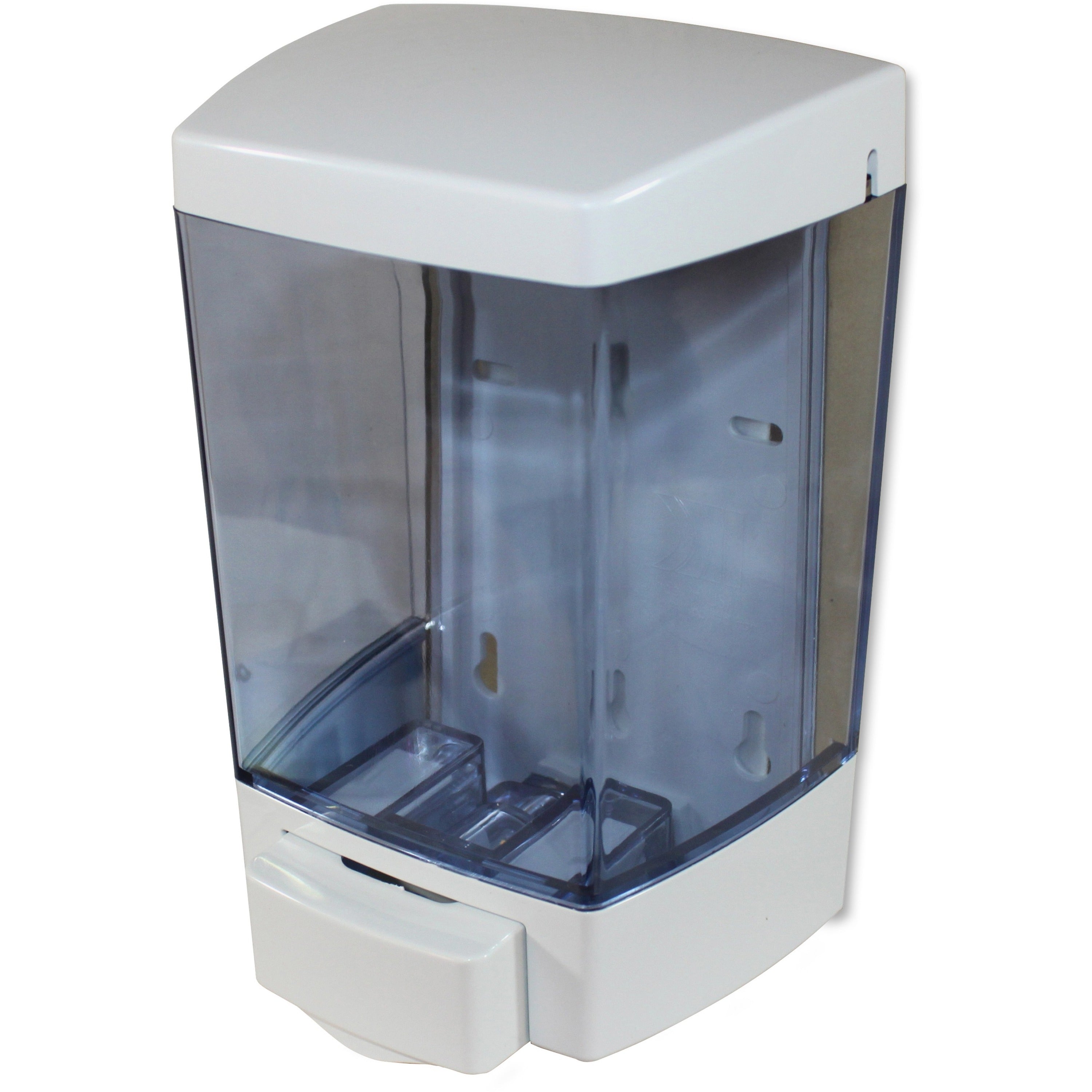 ClearVu Soap Dispenser - Manual - 1.44 quart Capacity - White - 1 Each