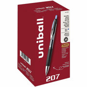 uniball™ 207 Gel Pen - 0.7 mm Medium Pen Point - Refillable - Retractable - Blue Ink - Gel-based - 36 / Pack