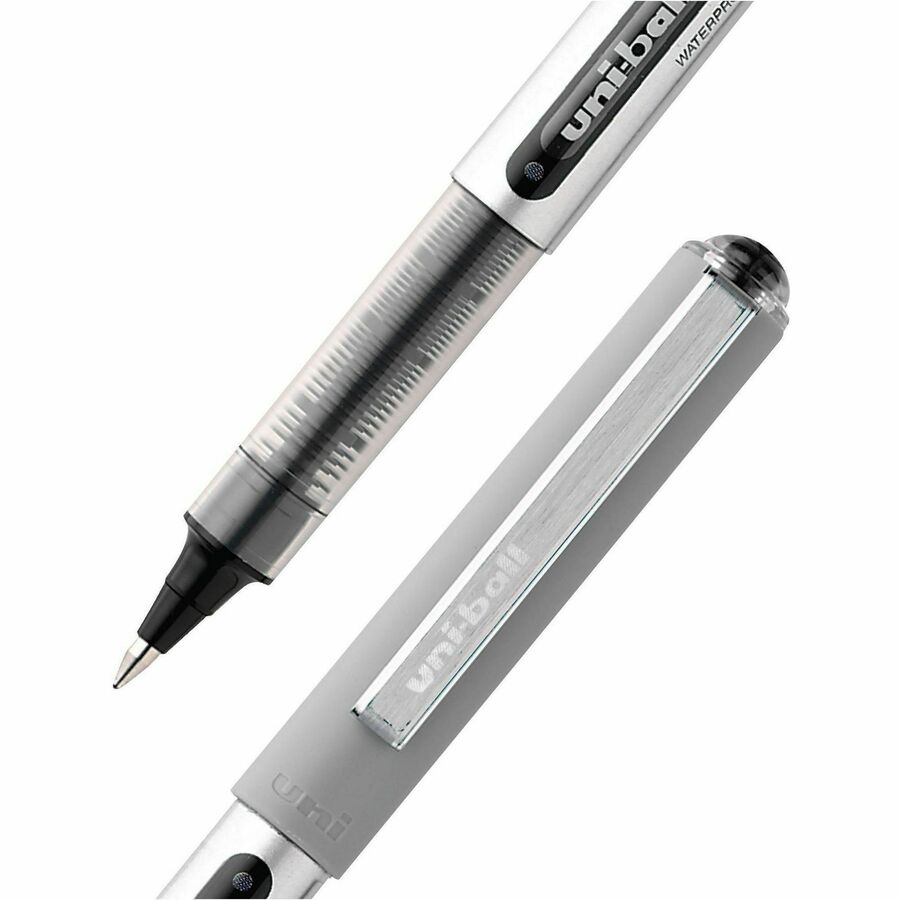 uniball™ Vision Rollerball Pens - 0.7 mm Fine Pen Point - Black Ink - Pigment-based - 36 / Pack