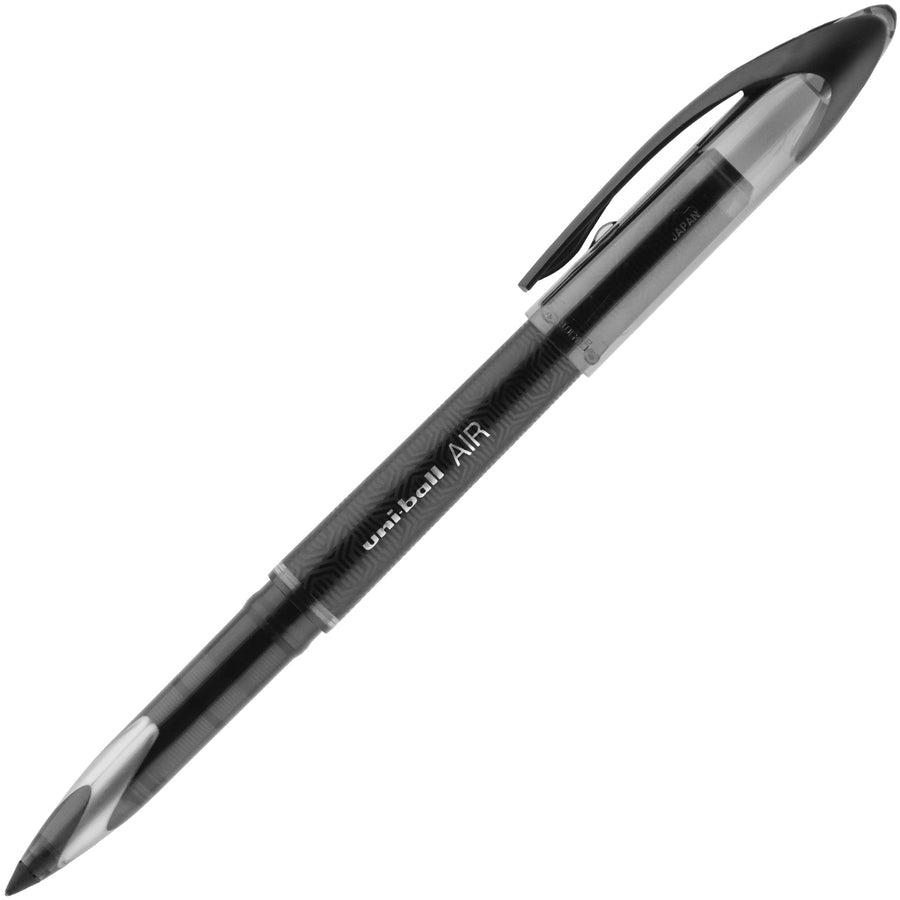 uniball™ Air Porous Point Pen - 0.7 mm Medium Conical Pen Point - Black Ink - Black Barrel - 1 Dozen