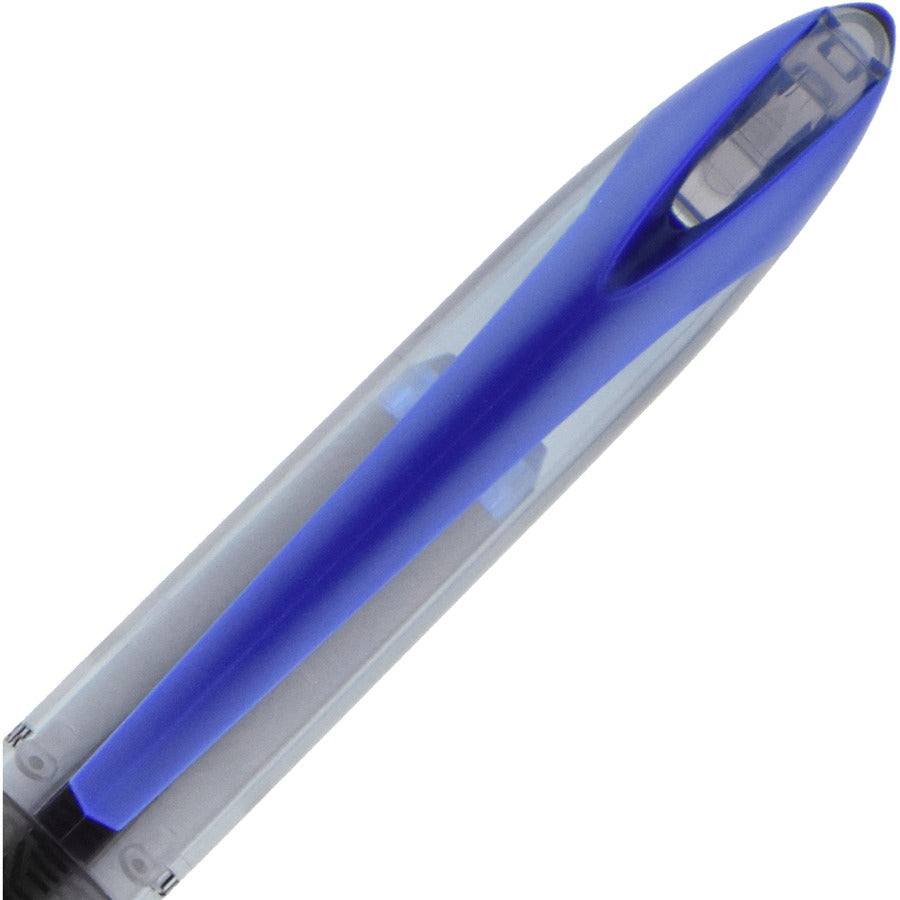 uniball™ Air Porous Point Pen - 0.7 mm Medium Conical Pen Point - Blue Ink - Hybrid - Black Barrel - 1 Dozen