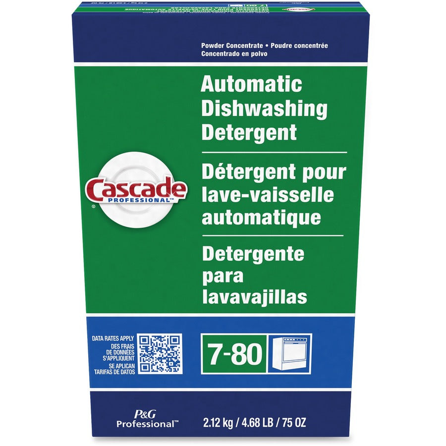 Cascade Professional Automatic Dishwasher Detergent Powder - For Dish - 75 oz (4.69 lb) - Fresh Scent - White - 1 Each