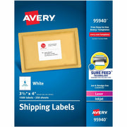 3 21/64" Width x 4" Length - Permanent Adhesive - Rectangle - Inkjet, Laser - Matte White - Matte - Paper - Permanent Adhesive, Jam Resistant, Smudge-free - 6 / Sheet - 6 Total Sheets - 1500 Total Label(s) - 250 / Box
