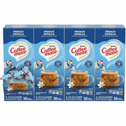 Coffee mate French Vanilla Nondairy Liquid Creamer Singles - Natural & Artificial French Vanilla Flavor - 0.38 fl oz (11 mL) - 200 Serving - 50/Box - 4 / Carton