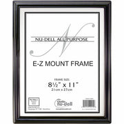 8.50" x 11" Frame Size - Rectangle - Horizontal, Vertical - Break Resistant - Plastic - Black, Silver - 1 Each