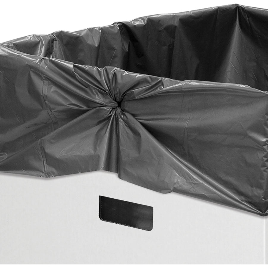 Bankers Box Waste & Recycling Bins - Internal Dimensions: 18" Width x 18" Depth x 36" Height - External Dimensions: 18.4" Width x 18.4" Depth x 36.4" Height - 50 gal - Corrugated Paper - White, Green - Recycled - 10 / Carton