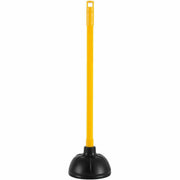 Genuine Joe Value Plus Plunger - 5.75" Cup Diameter - 23" Length - Yellow - Toilet, Drain, Pipe