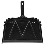Genuine Joe Heavy-Duty Metal Dustpan - 16" Wide - Steel - Black - 1 Each