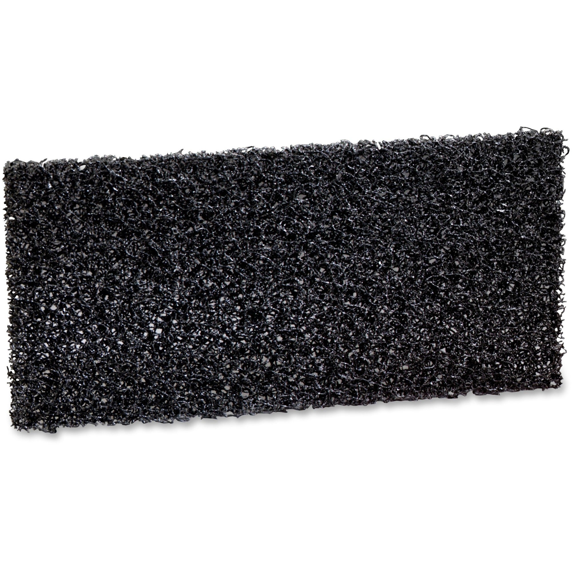 3M Doodlebug Hi Productivity Stripping Pads - 4.65" Width10" Length - Synthetic Fiber - Black - 10 / Box