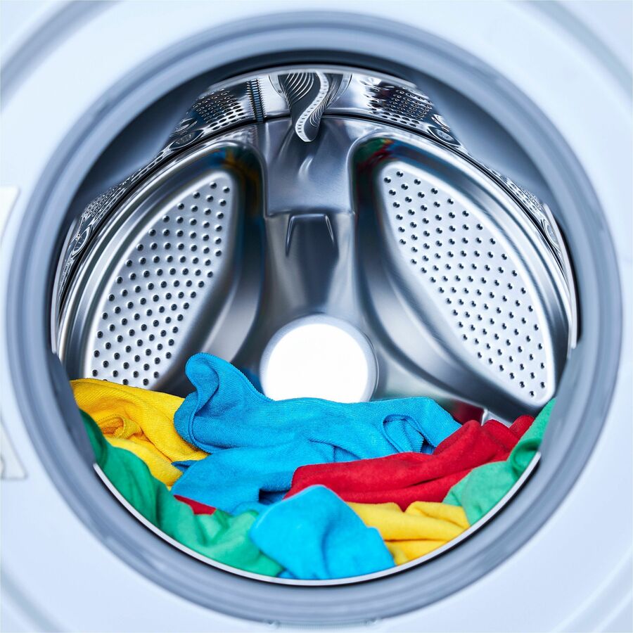 For Commercial - Cloth - 12" Length x 12" Width - Reusable, Durable, Bleach-safe, Launderable, Chemical Resistant - Blue - 24 / Pack