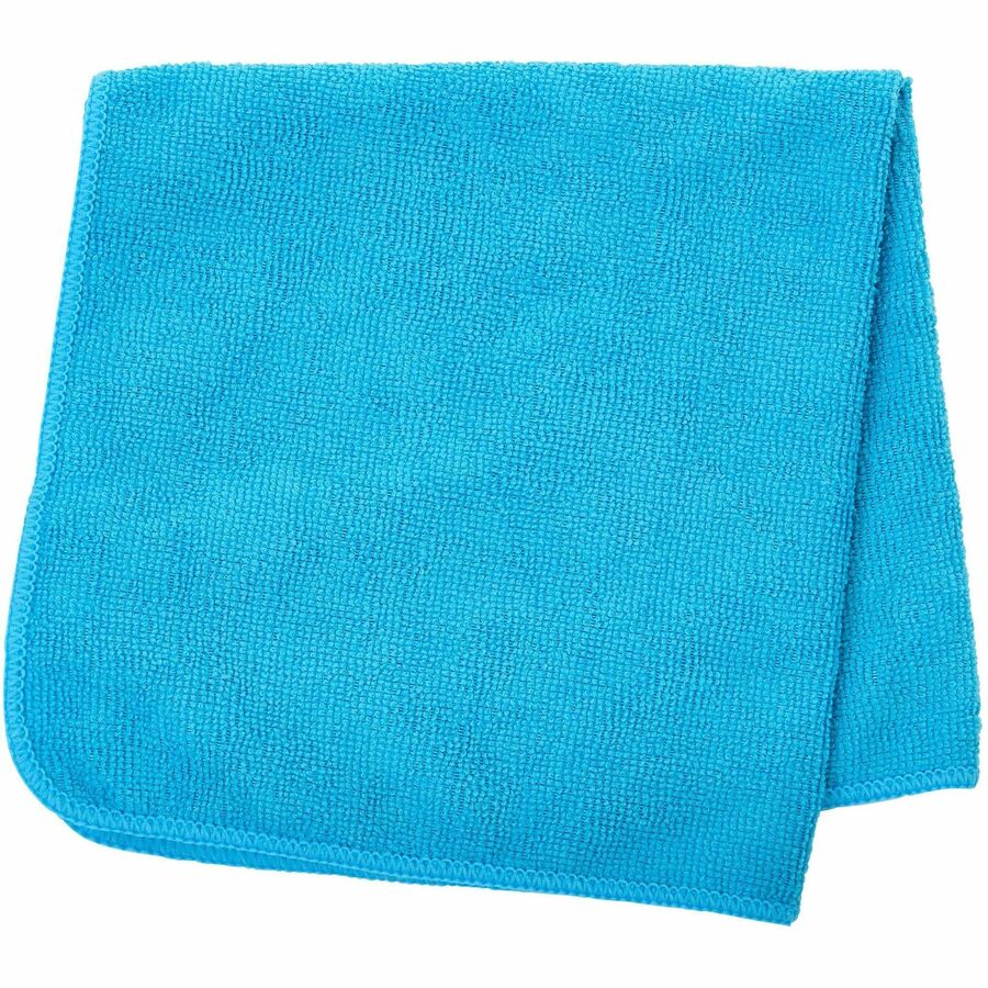 For Commercial - Cloth - 12" Length x 12" Width - Reusable, Durable, Bleach-safe, Launderable, Chemical Resistant - Blue - 24 / Pack