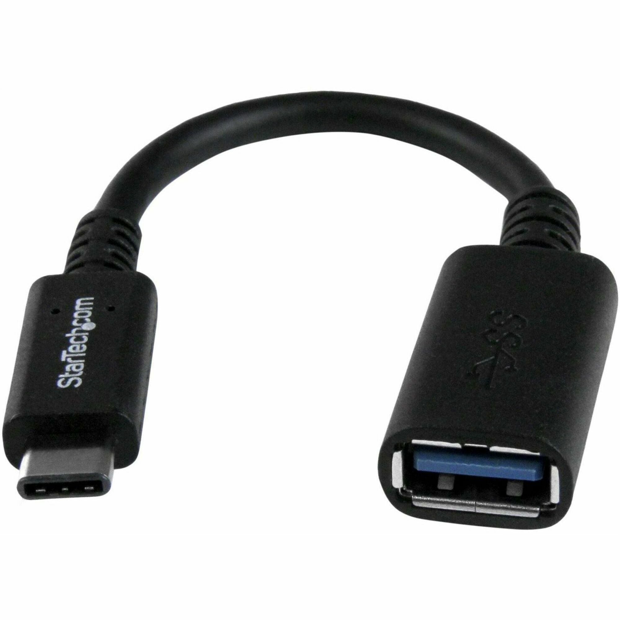 StarTech.com USB-C to USB-A Adapter Cable - M/F - 6in - USB 3.0 - USB-IF Certified