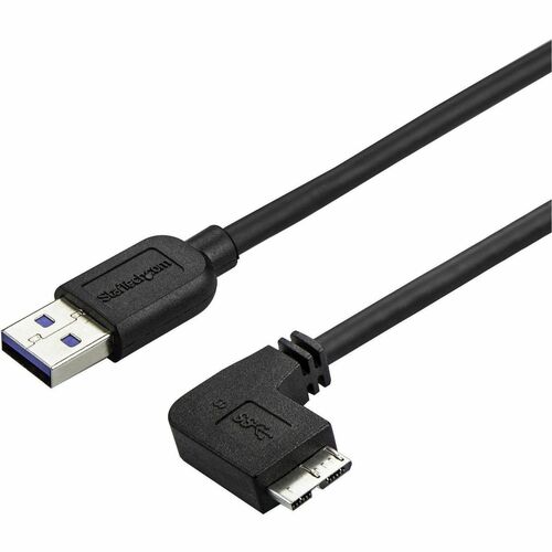 StarTech.com Slim Micro USB 3.0 Cable - Right-Angle Micro-USB - 2m (6ft)