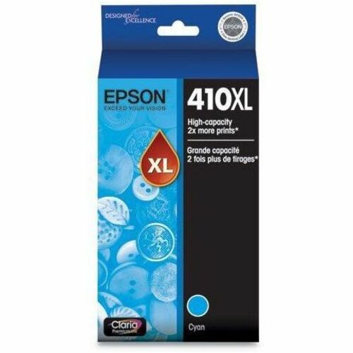 Epson Claria Premium 410XL Original High Yield Inkjet Ink Cartridge - Cyan - 1 Pack